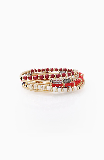 Native Beaded Bracelet Set Slide 1