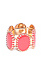 Coral Stone Stretch Bracelet Thumb 1