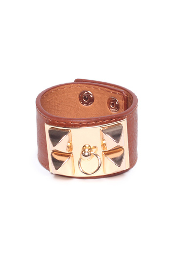 Stud Accent Cuff Bangle Bracelet Slide 1