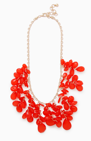 Precious Cluster Stone Necklace Slide 1