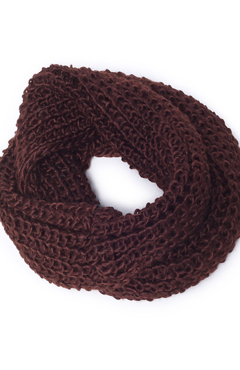 Loose Knit Infinity Scarf Slide 1