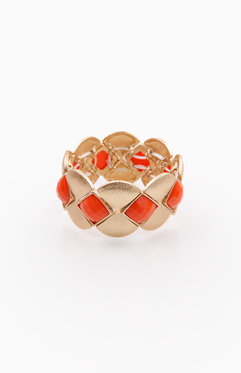Abstract Petal Stretch Bracelet Slide 1