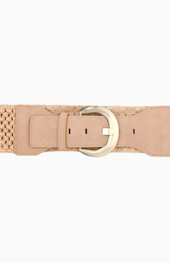 Wide Woven Belt Slide 1