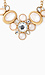 Elizabeth Stone and Crystal Floral Necklace Thumb 3