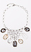 Silver Sparkle Bib Necklace Thumb 1