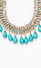 Turquoise Woven Dangle Necklace Thumb 3