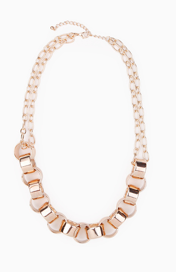 Oversized Chain Link Necklace Slide 1