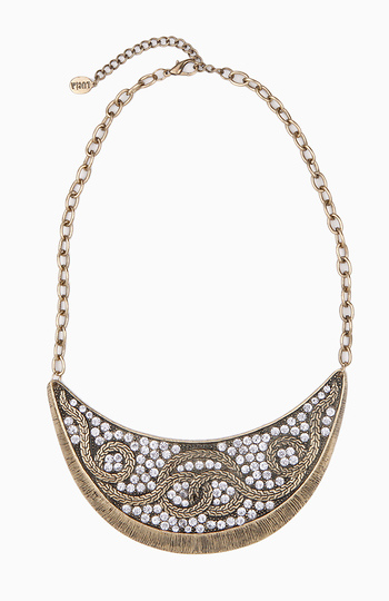 Crystal Crescent Necklace Slide 1