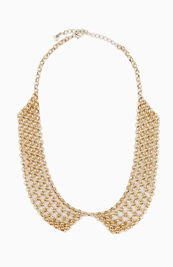 Mesh Collar Shaped Necklace Slide 1