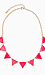 Pink Triangle Chain Necklace Thumb 1