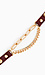 Leather Double Chain Bracelet Thumb 1