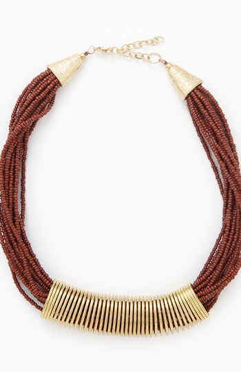 Tribal Coiled Collar Necklace Slide 1
