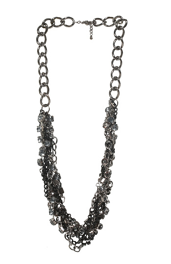 Oversized Multi-Chain Necklace Slide 1