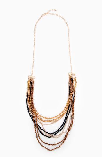 Beaded Cascade Necklace Slide 1