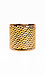 Gold Textured Pattern Cuff Bangle Thumb 1
