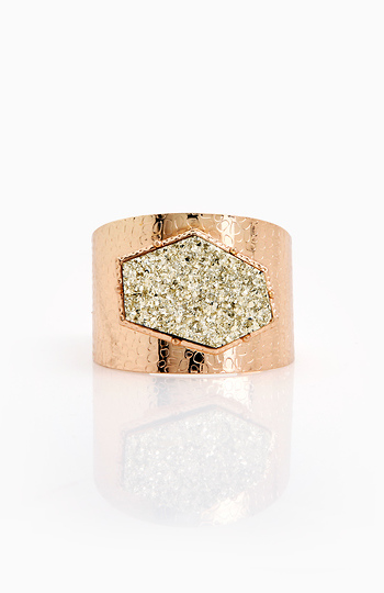 Druzy Stone Center Cuff Slide 1