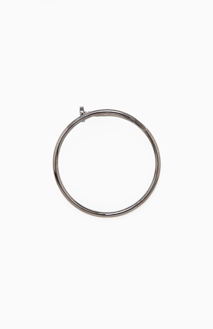Twisted Nail Bangle in Gunmetal DAILYLOOK