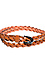 Skinny Braided Leather Belt Thumb 1