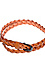 Skinny Braided Leather Belt Thumb 2