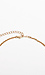 Sculpted Penta Charm Gold Necklace Thumb 2