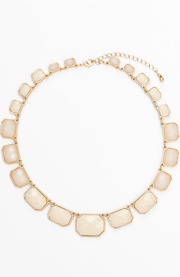 Antique Faceted Stone Necklace Slide 1