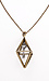 Diamond Shape Dimensional Pendant Necklace Thumb 2