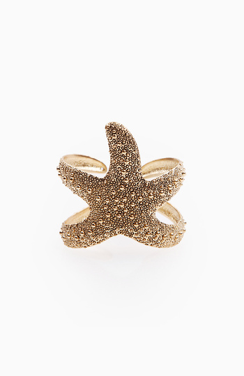Textured Starfish Bracelet Slide 1