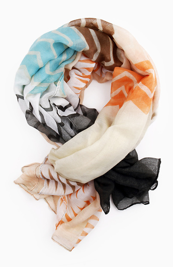 Ombre Chevron Scarf Slide 1