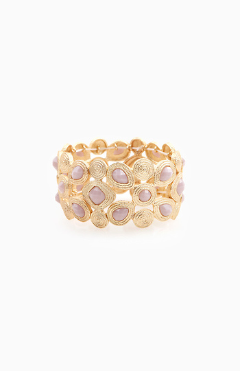 Elastic Swirl Stone Bracelet Slide 1