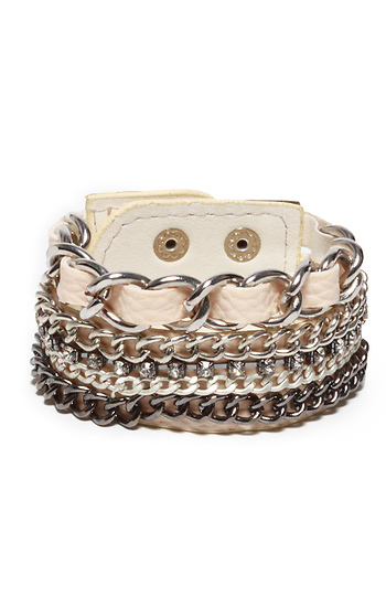 Multi Chain Diamante Bracelet Slide 1
