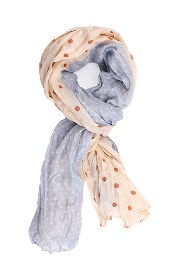 Lightweight Dual Polka Dot Scarf Slide 1