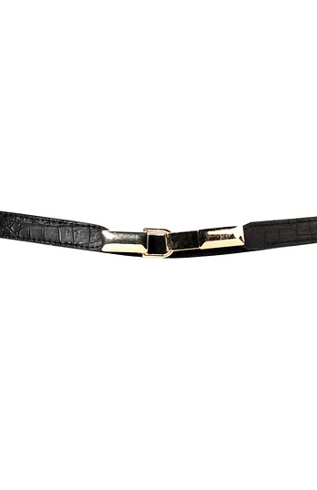 Elastic Belt with Gold Hardware Slide 1