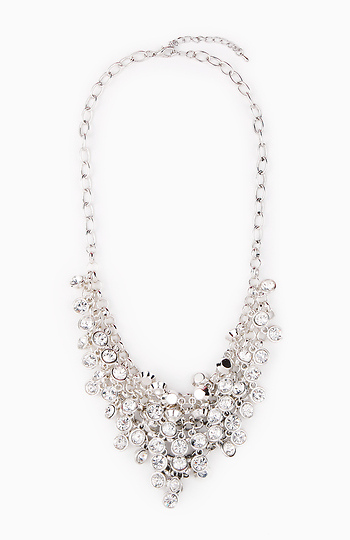 Crystal Charm Cluster Necklace Slide 1