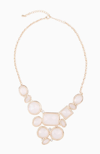 Mixed Stone Double Chain Necklace Slide 1