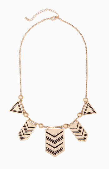 Chevron Tribal Necklace Slide 1