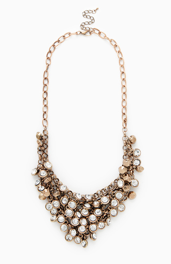 Crystal Charm Cluster Necklace Slide 1