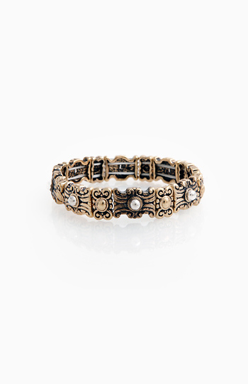 Antique Design Stretch Bracelet Slide 1