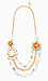 Mixed Media Floral Chain Necklace Thumb 1