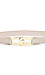 Ivory Belt with Gold Buckle Thumb 1