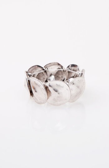 Battered Silver Bracelet Slide 1