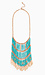 Dangling Tribal Leaf Statement Necklace Thumb 1