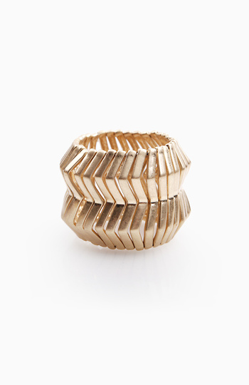 Indented Geometric Bracelet Slide 1