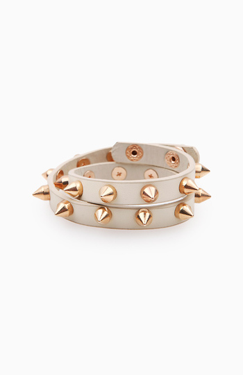 Spike Double Wrap Bracelet Slide 1
