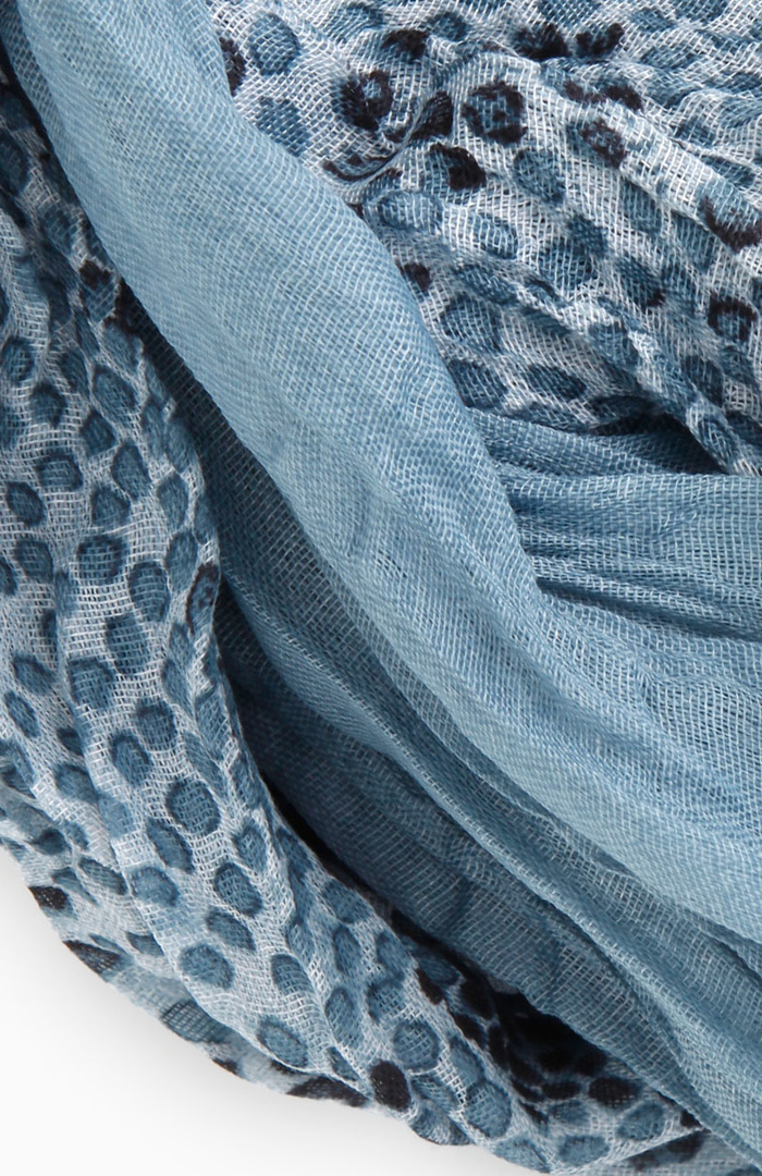 Snake Print Scarf in Blue DAILYLOOK