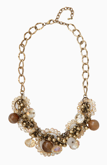 Circus Beaded Necklace in Gold | DAILYLOOK