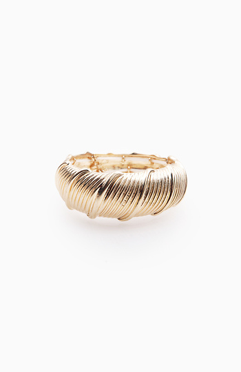 Spiral Ribbed Bracelet Slide 1