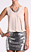 Silver and Crystal Bib Necklace Thumb 3