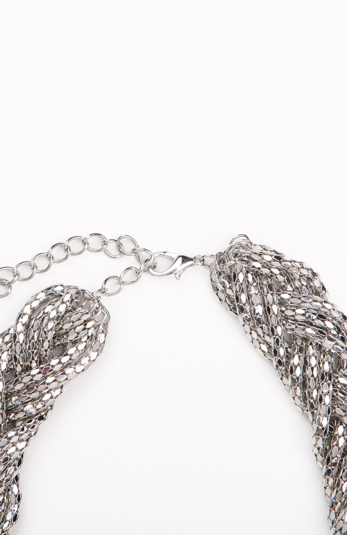 Shining Time Chain Necklace in Silver DAILYLOOK