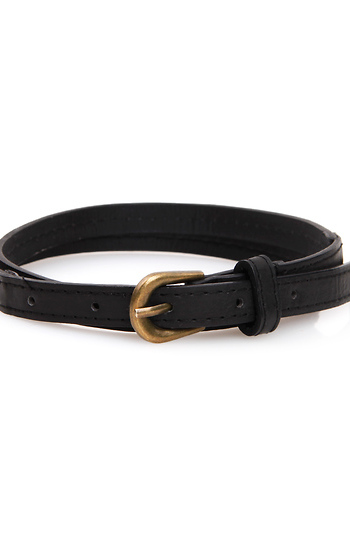 Slim Jean Belt with Braid Accent Slide 1
