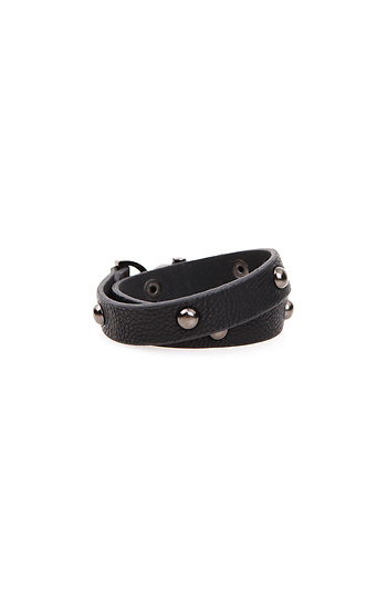 Leather Wrap Around Bracelet Slide 1
